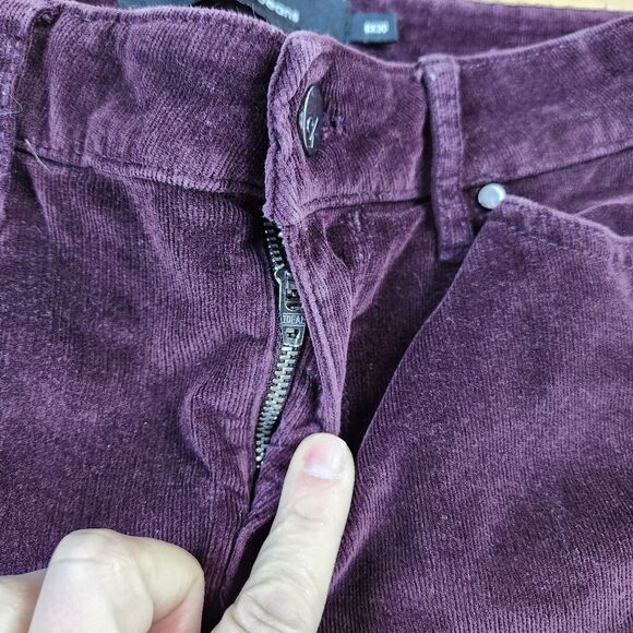 ☔️🔹️Calvin Klein Burgundy Plum Ultimate Skinny Corduroy Jeans Size 8 - Picture 7 of 12
